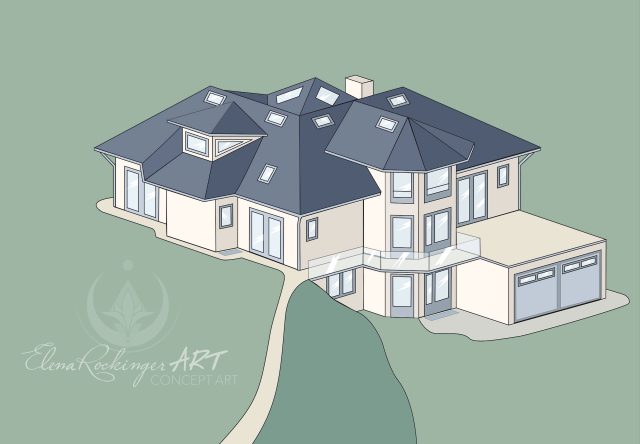 Illustration for house project