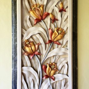 Stone Carving Flowers – Bali