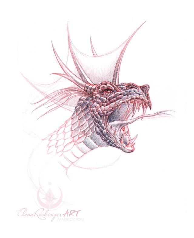 Dragonhead red & graphite